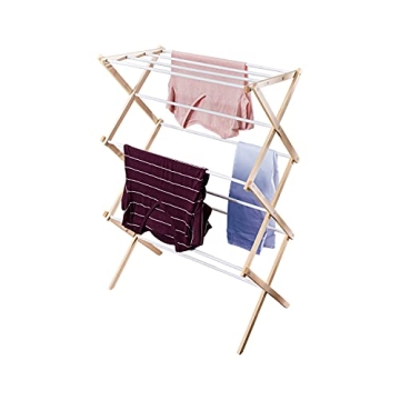 Honey-Can-Do Lightweight Wooden Drying Rack for Laundry