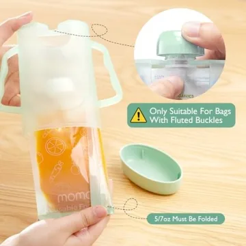 Momcozy Squeeze Pouch Holder for Mess-Free Self-Feeding