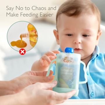 Momcozy Squeeze Pouch Holder for Mess-Free Self-Feeding