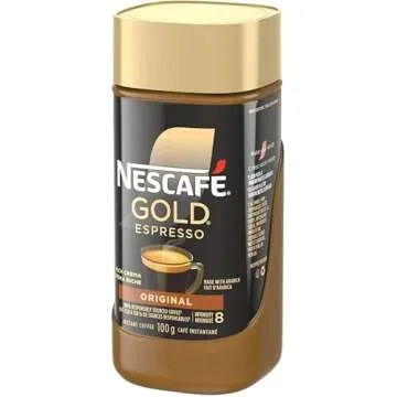 NESCAFE Gold Espresso Instant Coffee, 100g/3.5oz, Jar (2 Pack), {Imported from Canada}