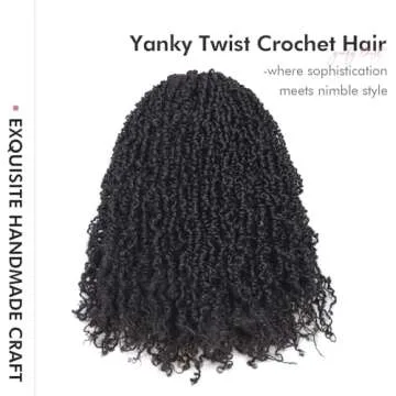Toyotress Yanky Twist Crochet Hair - 14 Inch 8 Packs (30 Strands/Pcs) Fluffy Spring Mini Twist Short...