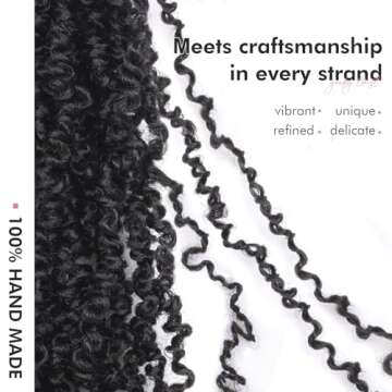 Toyotress Yanky Twist Crochet Hair - 14 Inch 8 Packs (30 Strands/Pcs) Fluffy Spring Mini Twist Short Bob Passion Twist, Natural Black Pre-Looped Crochet Braids Braiding Hair (14 Inch, 1B-8P)