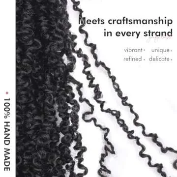 Toyotress Yanky Twist Crochet Hair - 14 Inch 8 Packs (30 Strands/Pcs) Fluffy Spring Mini Twist Short Bob Passion Twist, Natural Black Pre-Looped Crochet Braids Braiding Hair (14 Inch, 1B-8P)