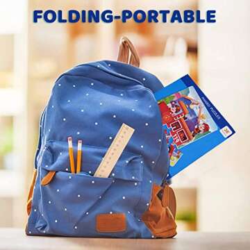 ZRCCOX Magnetic Puzzles for Kids Ages 4 5 6 7 8, Three Wooden Jigsaw Puzzles 48 Piece, Fire Truck Puzzles Book for Toddlers Puzzles Party Favors for Girls and Boys, Travel Games and Toys for Kids