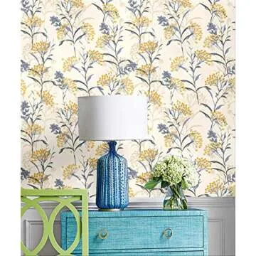 Blooming Floral Peel & Stick Wallpaper for Easy Home Decor