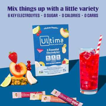 Ultima Replenisher Mocktini Variety Electrolyte Mix 16 Pack