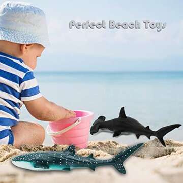 Gemini&Genius Whale Shark Action Figures for Kids