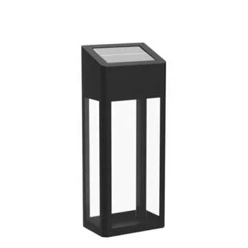 ARMXY Solar Outdoor Lights, Metal Seeded Glass Solar Fence Lights, Auto On/Off Waterproof Solar Wall Lights,Warm/Color Changing Light Solar Lights for Wall Fence Patio Yard Porch Garden Decor,4 Pack