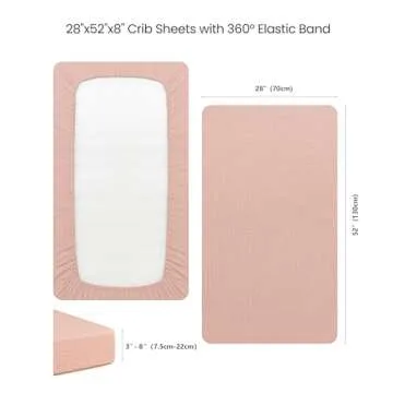 Konssy Muslin Crib Sheets - Soft, Stylish & Breathable