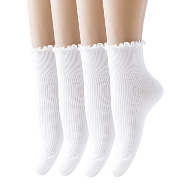 Stylish Ruffle Turn-Cuff Women Socks for Every Occasion