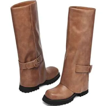 TEAIEUI Stylish Knee High Boots for Women