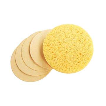 Natural Cellulose Facial Sponges by APPEARUS - 50 Count