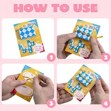 JOYIN 28 Packs Valentine's Day Cards with Snake Twist Toys for Kids, Snake Twist Puzzle Magic Stress Relief Fidget Toys with Cards for Valentine Classroom Exchange Prizes Party Favor