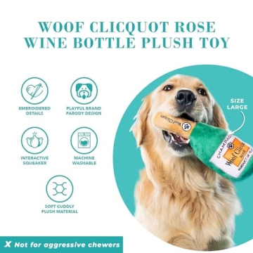 Haute Diggity Dog Woof Clicquot Rose' Plush Toy