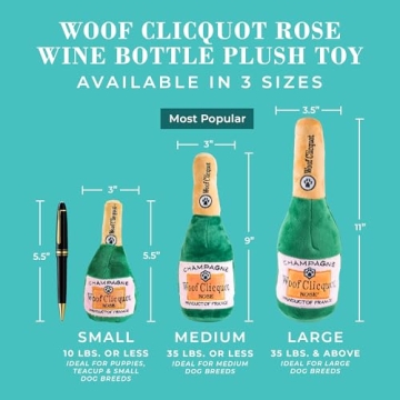 Haute Diggity Dog Woof Clicquot Rose' Plush Toy