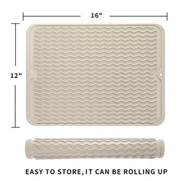 MicoYang Silicone Dish Drying Mat - Versatile & Easy to Clean