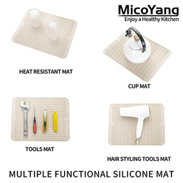 MicoYang Silicone Dish Drying Mat - Versatile & Easy to Clean
