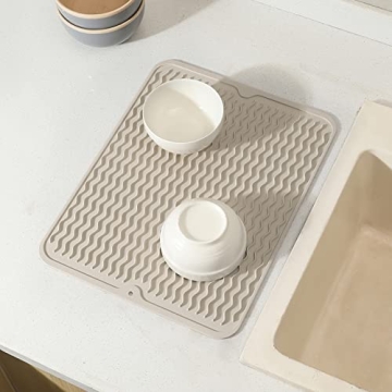 MicoYang Silicone Dish Drying Mat - Versatile & Easy to Clean