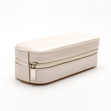 LOKHO Pearl White Travel Jewelry Box for Fashionistas