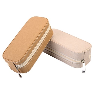 LOKHO Pearl White Travel Jewelry Box for Fashionistas