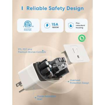 meross Smart Plug Mini, 15A & Reliable Wi-Fi, Support Apple HomeKit, Siri, Alexa, Echo, Google Assistant and Nest Hub, App Control, Timer, No Hub Needed, 2.4G WiFi Only, 4 Pack