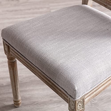 Guyou Farmhouse Dining Chairs Set of 2 with Rattan Back