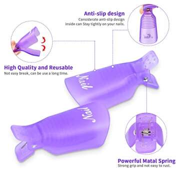 MORGLES Gel Nail Polish Remover Kit With Nail Clips, 300 Pcs Gel Polish Remover Wipes, 100/180 File, Cuticle Pusher, Nano Glass and Brush