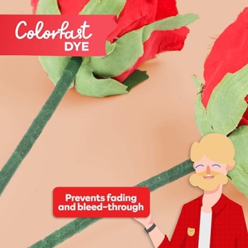 XFasten 1/2-Inch Wide Dark Green Floral Tapes - 2-Pack