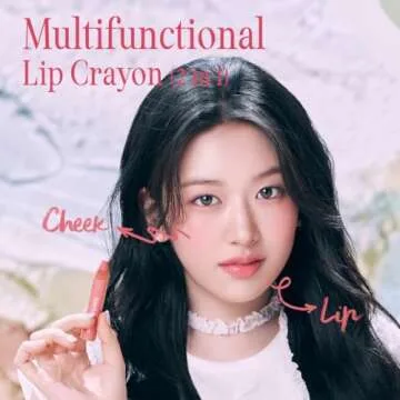 CLIO Butter Balm Crayon, 2-in-1 Lip and Cheek Tint, Buildable Lightweight Cream Blush, Crayon Lipstick Makeup (003 PASTEL ROSE, One Size)