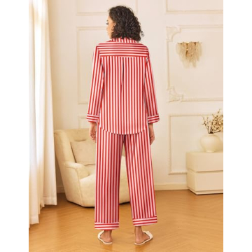 Ekouaer Women's Satin Pajama Set - Luxurious Sleepwear