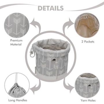 Stylish TOGETRUE Yarn Bag for Knitting and Crocheting Projects