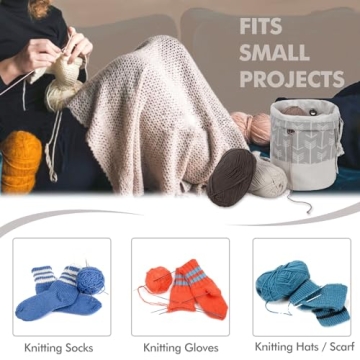 Stylish TOGETRUE Yarn Bag for Knitting and Crocheting Projects