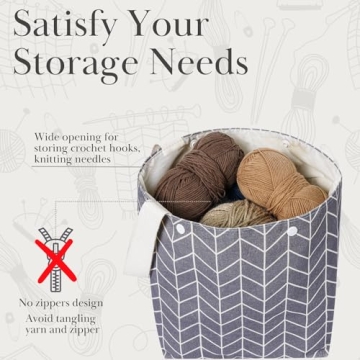 Stylish TOGETRUE Yarn Bag for Knitting and Crocheting Projects