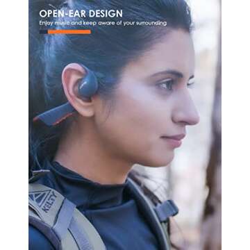 Oraimo Open Ear Headphones, Wireless Earbuds for Android & iPhone, Open Ear Earbuds, Built-in Mic,Sw...