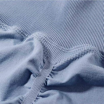 SUUKSESS Women Seamless Butt Lifting Leggings Light Blue