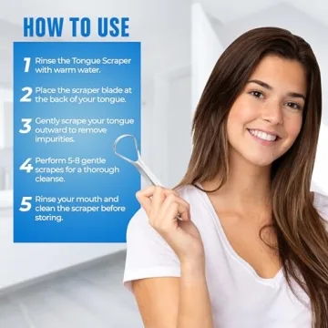 Stainless Steel Tongue Scraper for Adults - 2 Pack with Cases