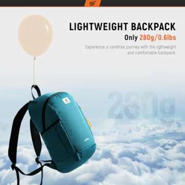 SKYSPER Small Backpack 20L Hiking Backpack Lightweight Travel Daypack for Women Men(Cyan)