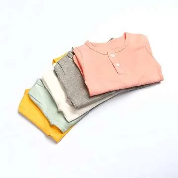 Kids Tales Little Boys Girls 2PCS Sleepwear Long Sleeve Sweatsuit Soft Cotton Solid Pajamas Sets Grey