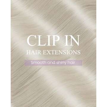 LaaVoo 24 Inch Human Hair Clip in Extensions for Luxe Volume