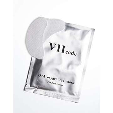 VIIcode O2M Oxygen Eye Pads for Dark Circles - Reduces Puffiness, Crow's Feet, Fine Lines and Bags - Most Effective Treatments for Dark Circle 1 Box /6 Pairs…