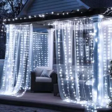 FUNPENY 300 LED Window Curtain String Lights - USB Powered