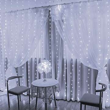 FUNPENY 300 LED Window Curtain String Lights - USB Powered