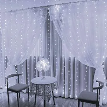 FUNPENY 300 LED Window Curtain String Lights - USB Powered