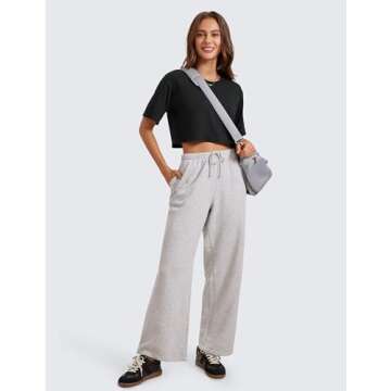 CRZ YOGA Women's Pima Cotton Workout Crop Tops Short Sleeve Yoga Shirts Casual Athletic Running T-Shirts Black Medium