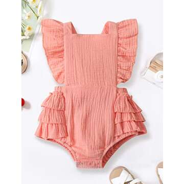 FRLOONY Baby Girl Clothes infant Summer Outfits Cow Head Letter Print Short Sleeve T-Shirt Floral Shorts Headband Set 3PCS (J, 0-3 Months)