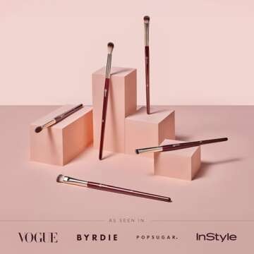 BK BEAUTY - ESSENTIALS EYE BRUSH SET (5PC) - Professional Eye Makeup Brushes for Blending, Smudging,...