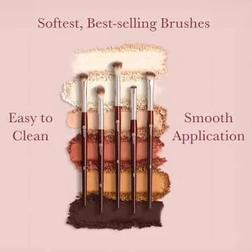 BK Beauty Ultra-Soft Eye Brush Set - 5PC Essentials