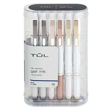 TUL® GL Series Retractable Gel Pens - 12 Pack with Elegant Design
