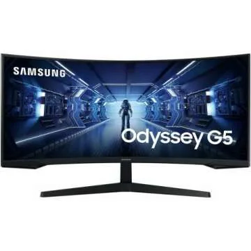 SAMSUNG 34-Inch Odyssey G5 Gaming Monitor - Ultra-Wide Design, 165Hz Refresh Rate