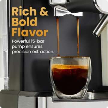 Chefman CaféMaster Pro Espresso Maker - Brew Like a Barista